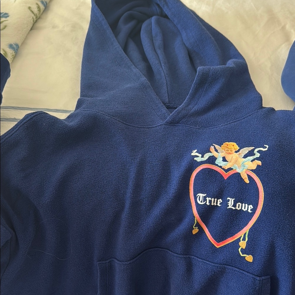 Blue Hoodie true love boys lie sweatshirt